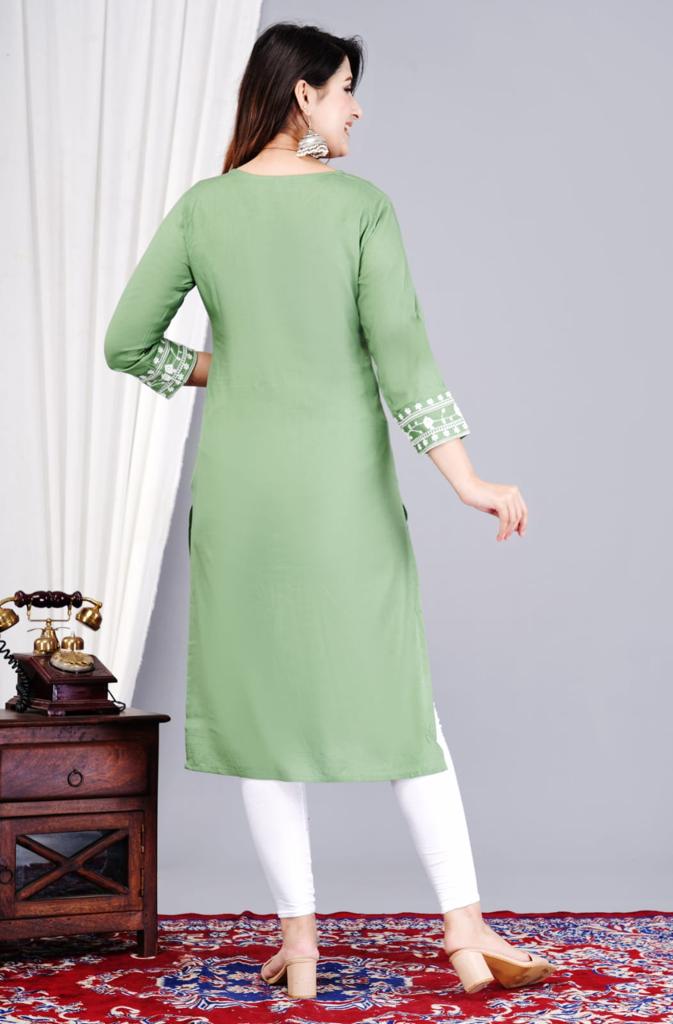 Chikan Embroidery Kurti