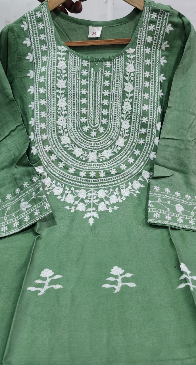 Chikan Embroidery Kurti