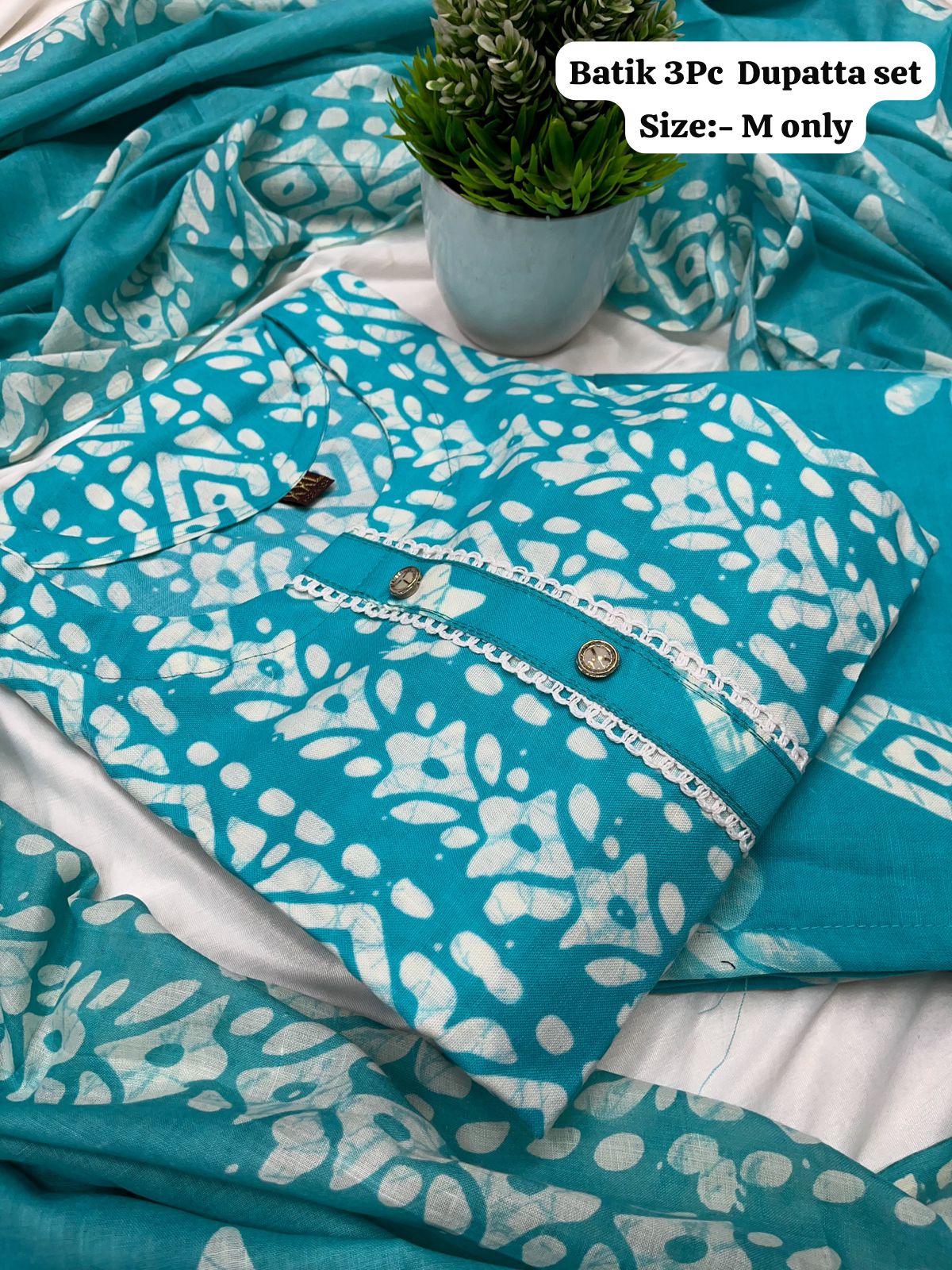 Batik Kurti Set
