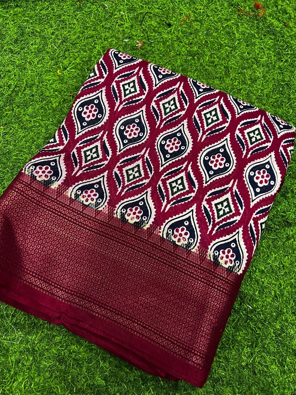 AZARK DOLLA PRINT SAREE
