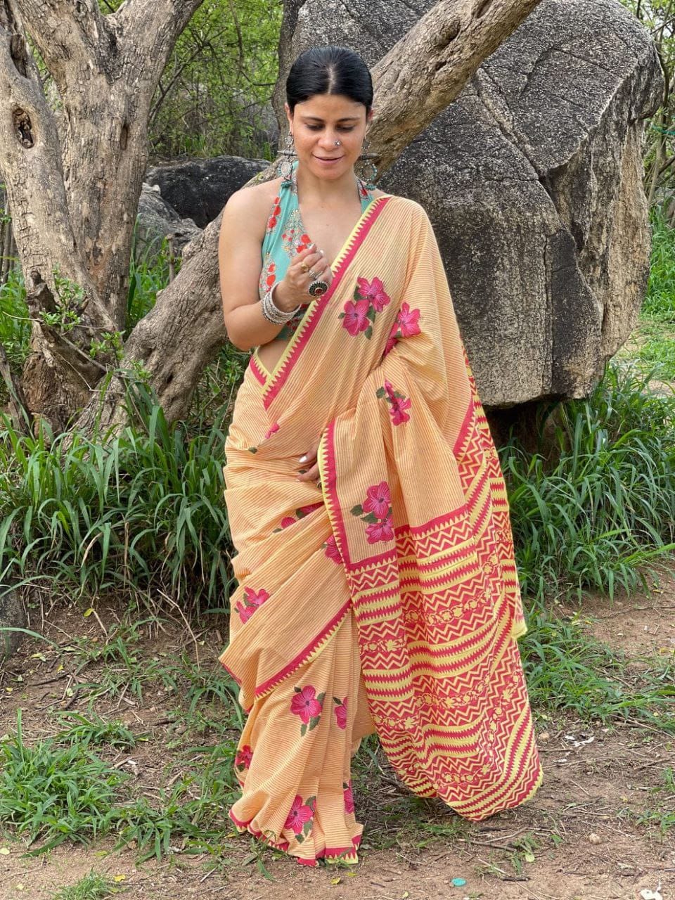 Chanderi Cotton Saree