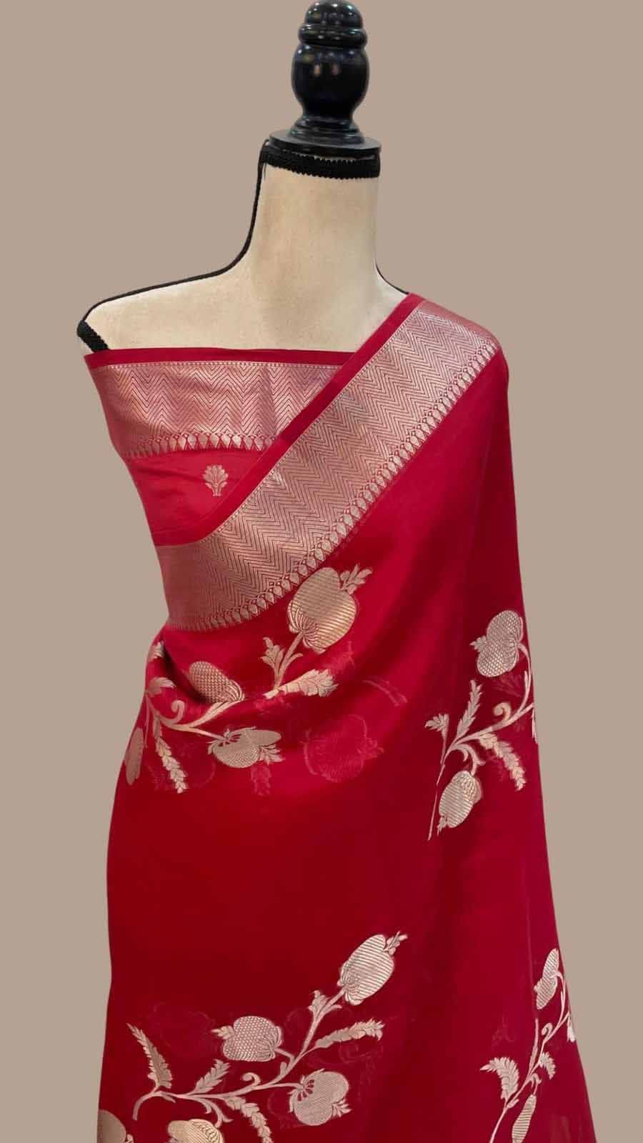 Khadi Crepe Silk Saree