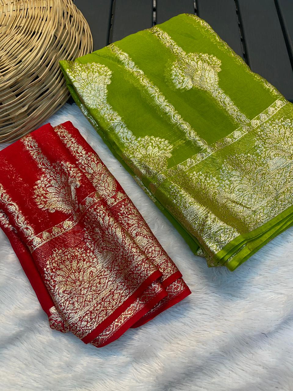 Viscose Georgette Saree