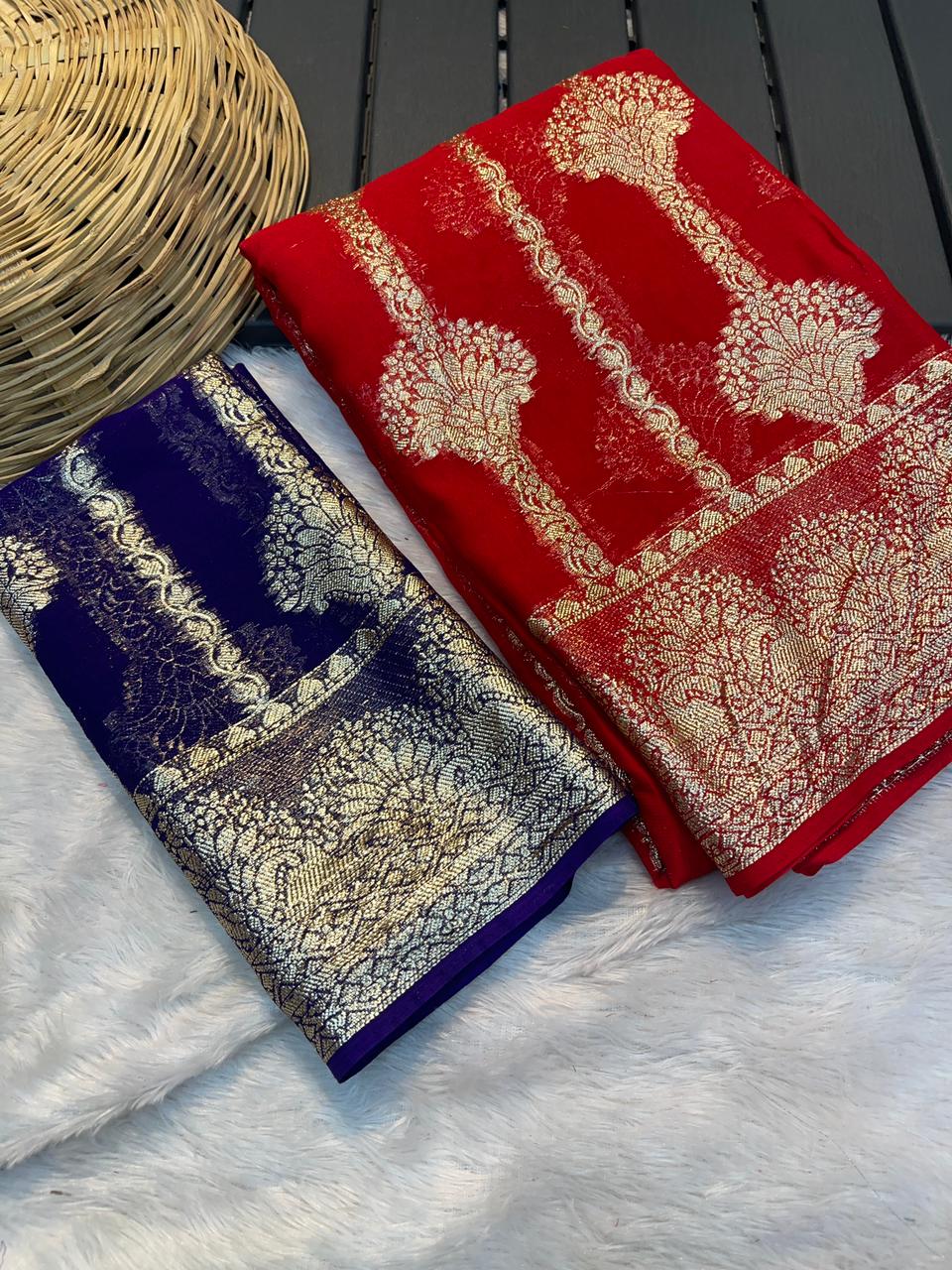 Viscose Georgette Saree