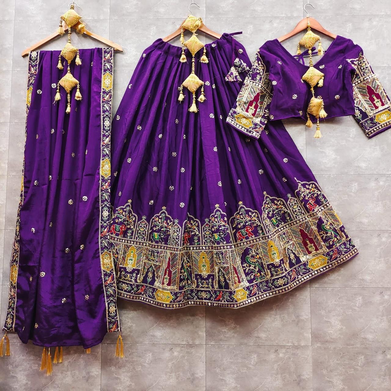 Pure Chinon Silk Chaniya Choli