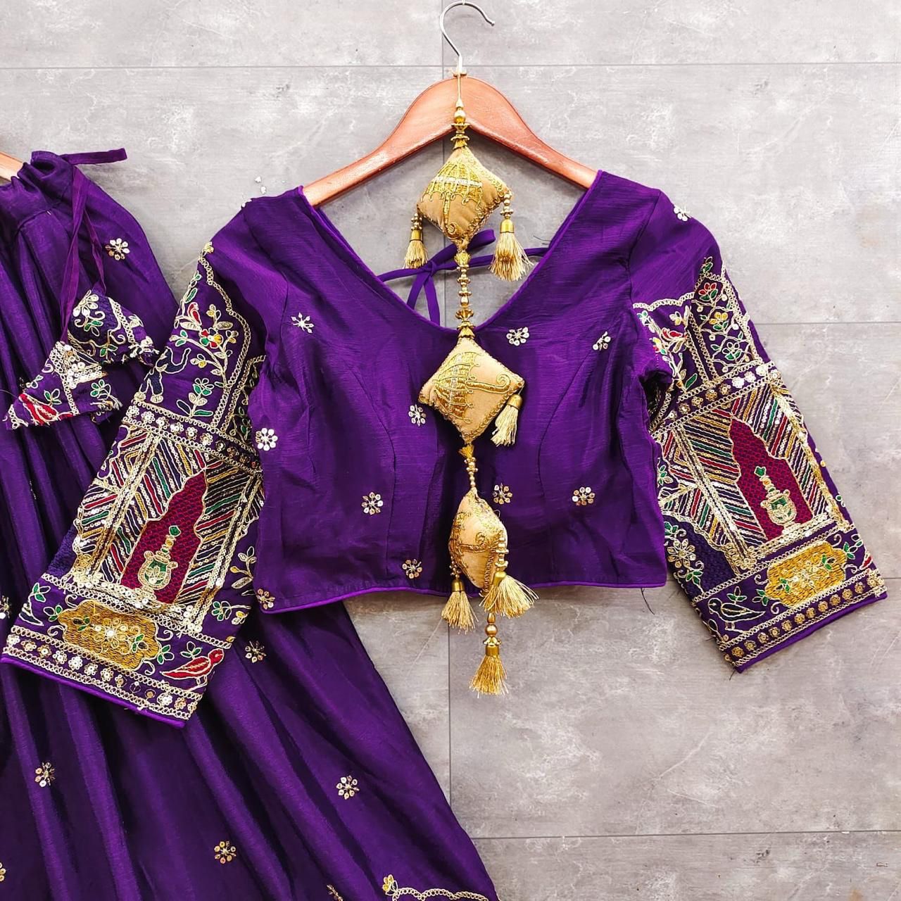 Pure Chinon Silk Chaniya Choli