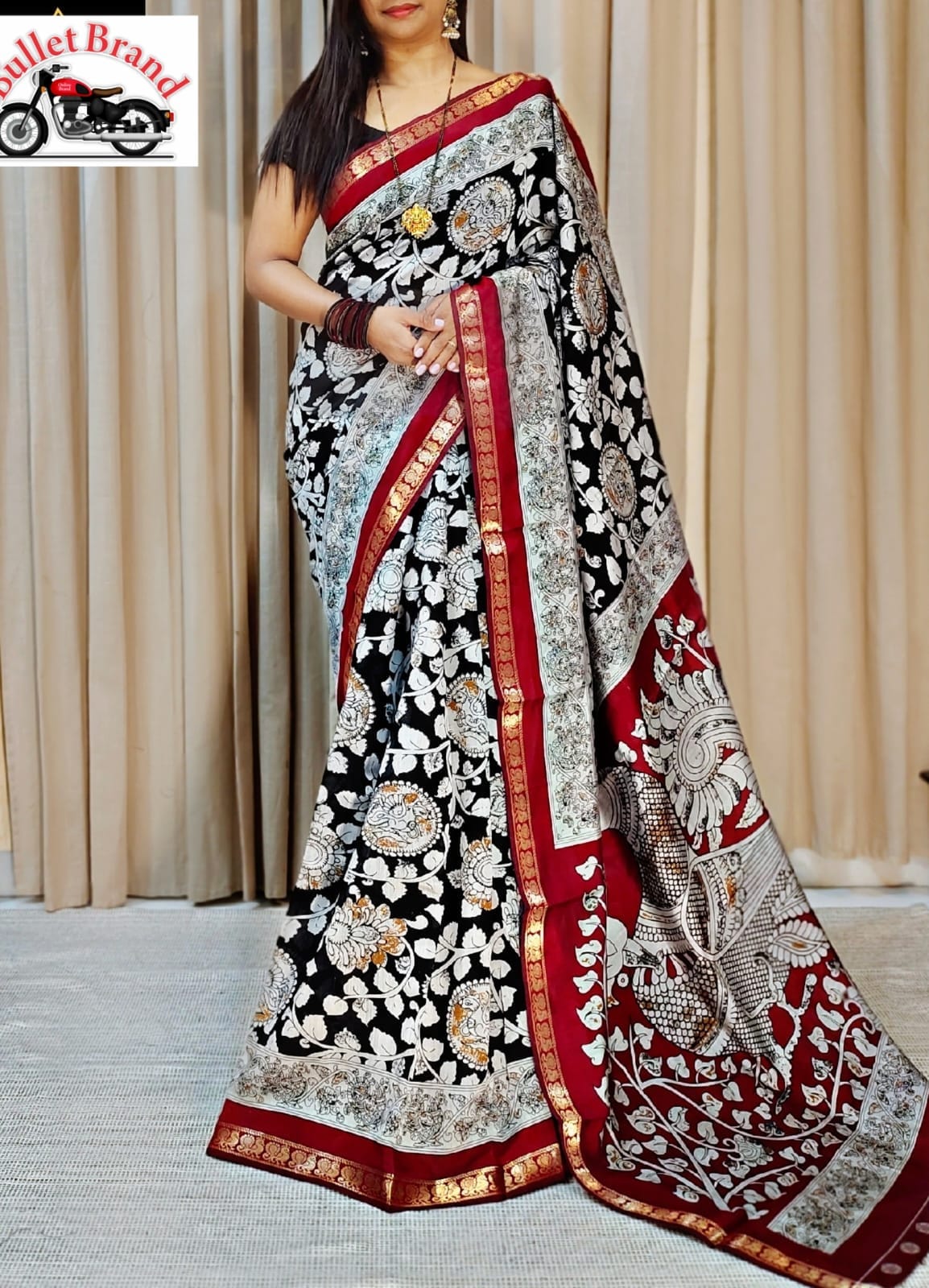 Qalamqari Saree