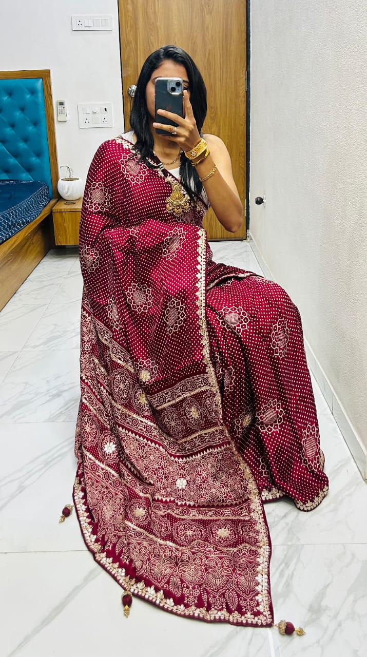 Bandhej Saree