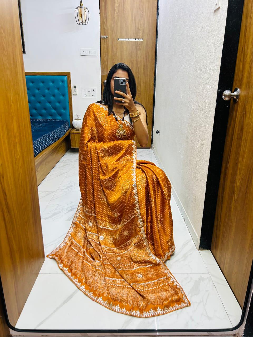 Bandhej Saree