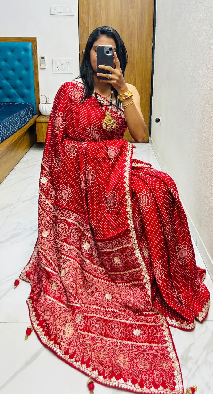 Bandhej Saree