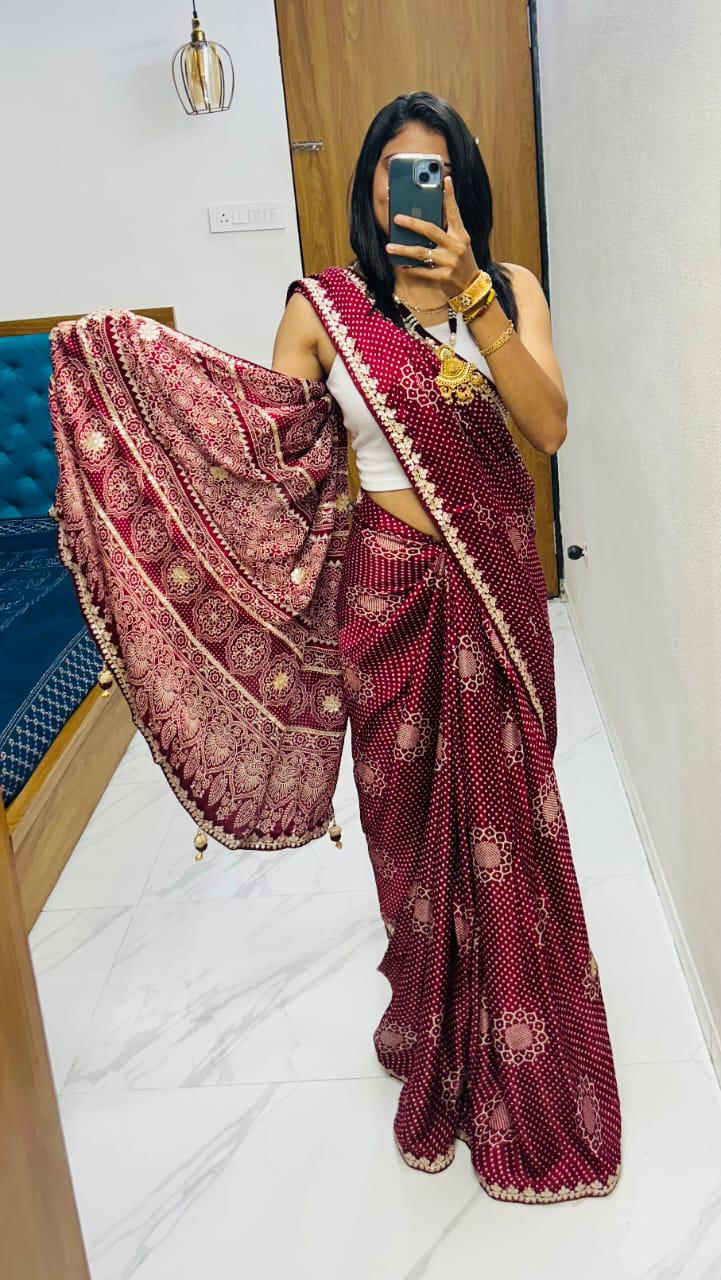Bandhej Saree