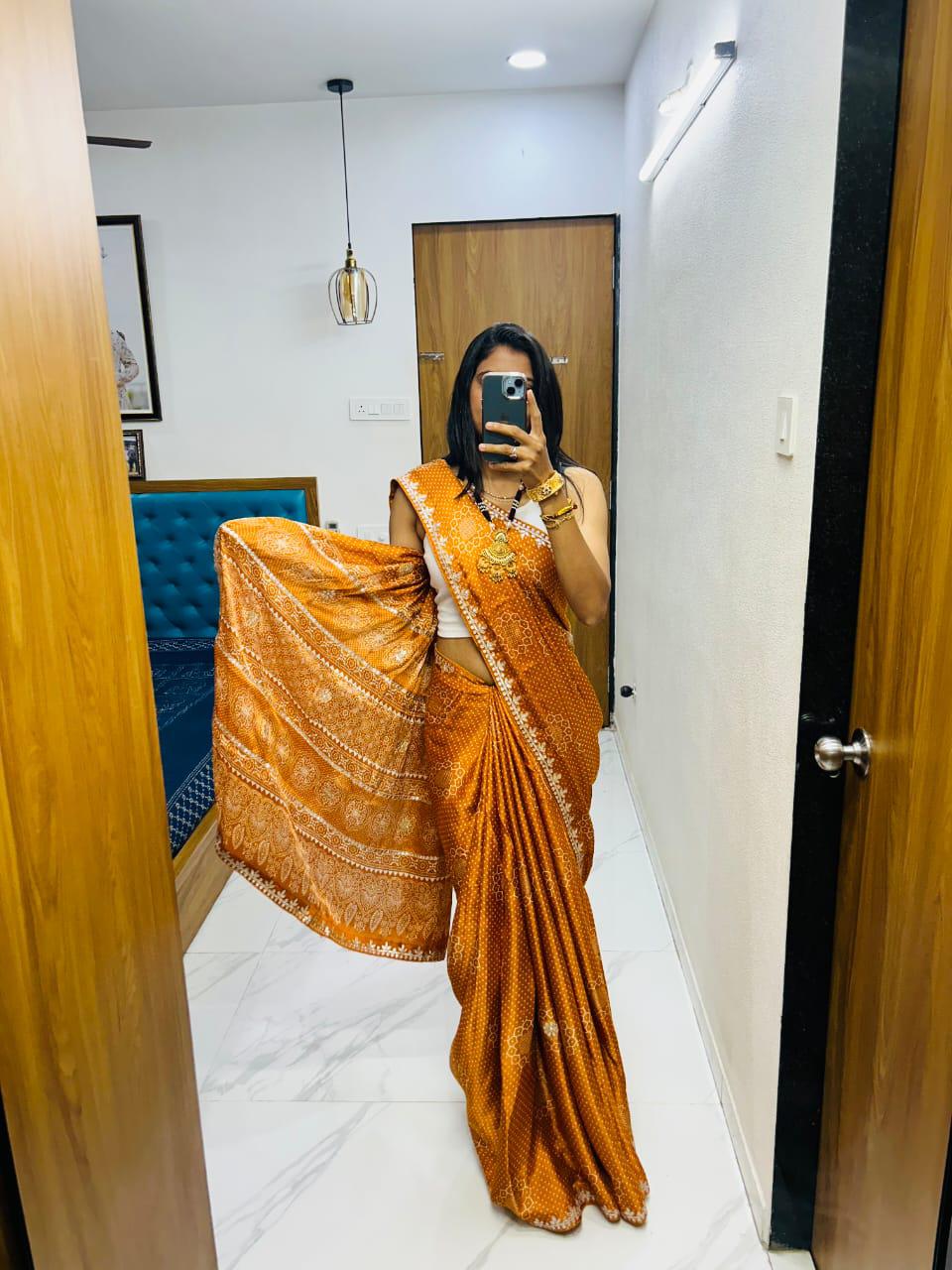 Bandhej Saree