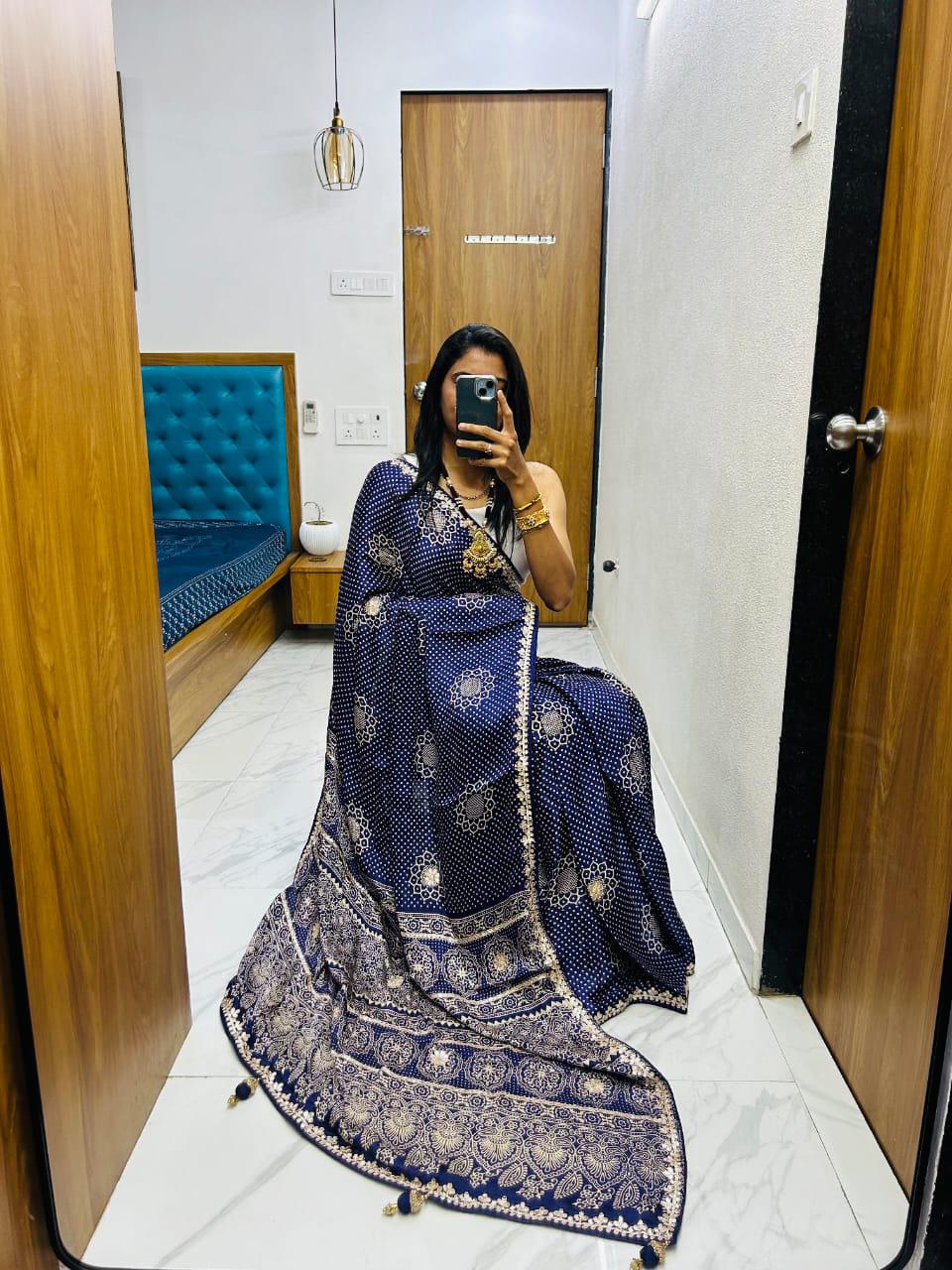Bandhej Saree