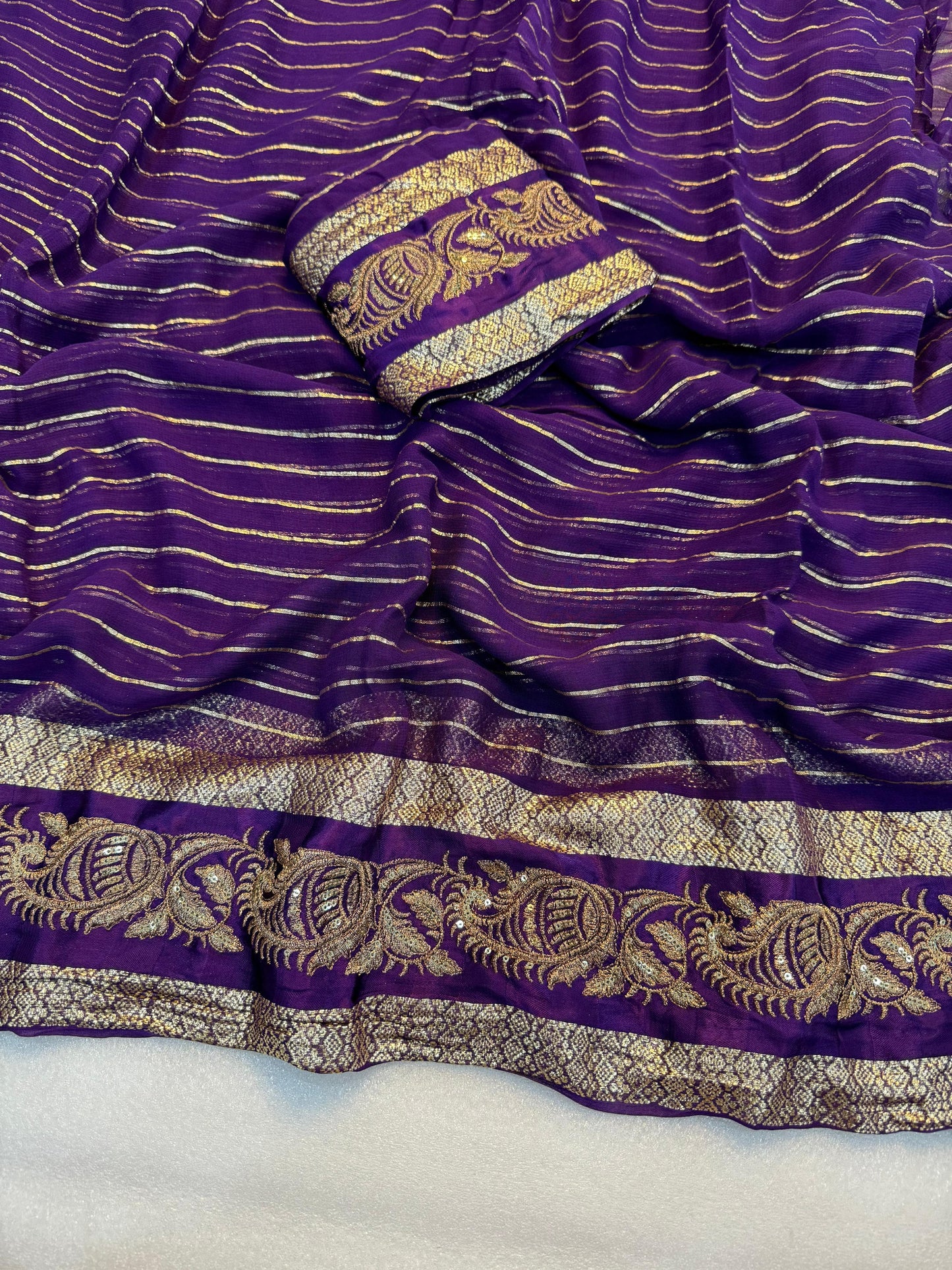 Viscose Georgette Saree