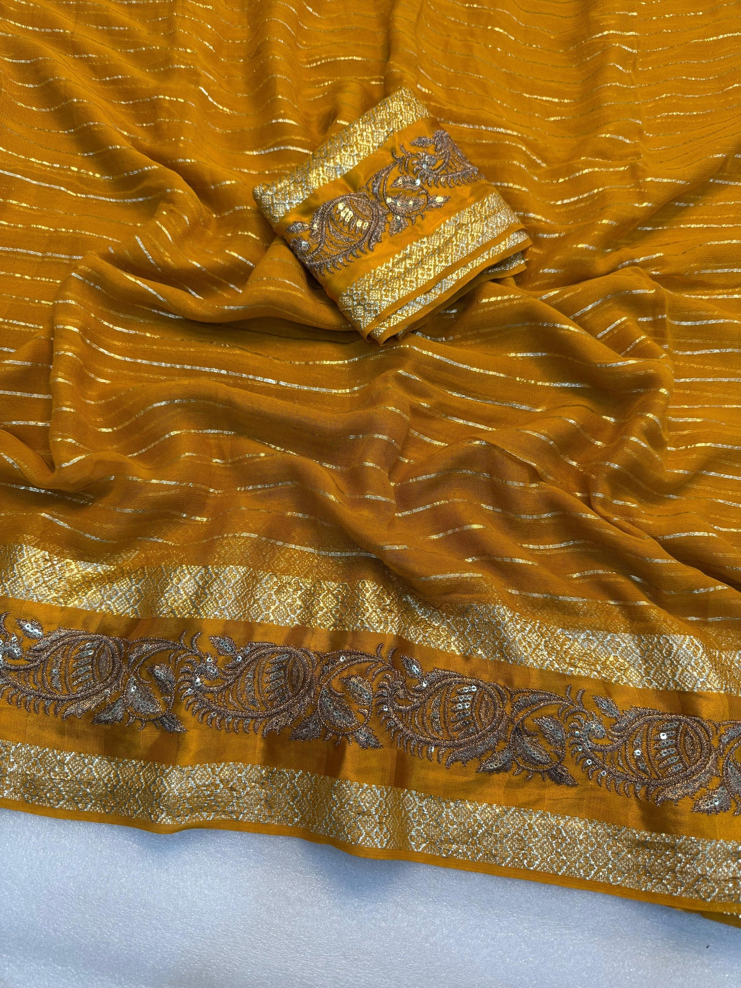 Viscose Georgette Saree