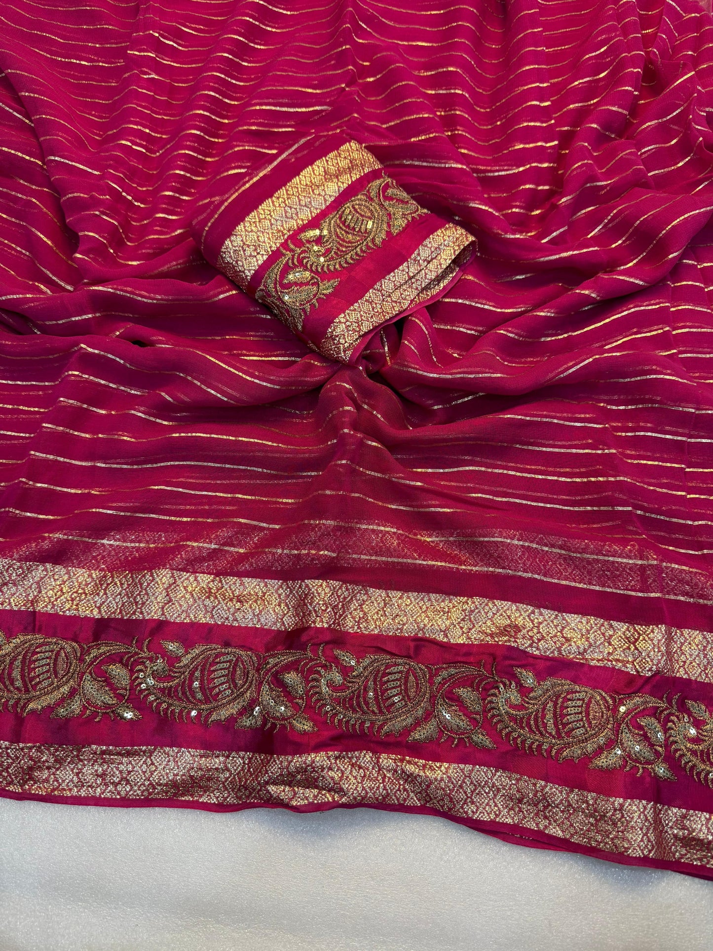 Viscose Georgette Saree
