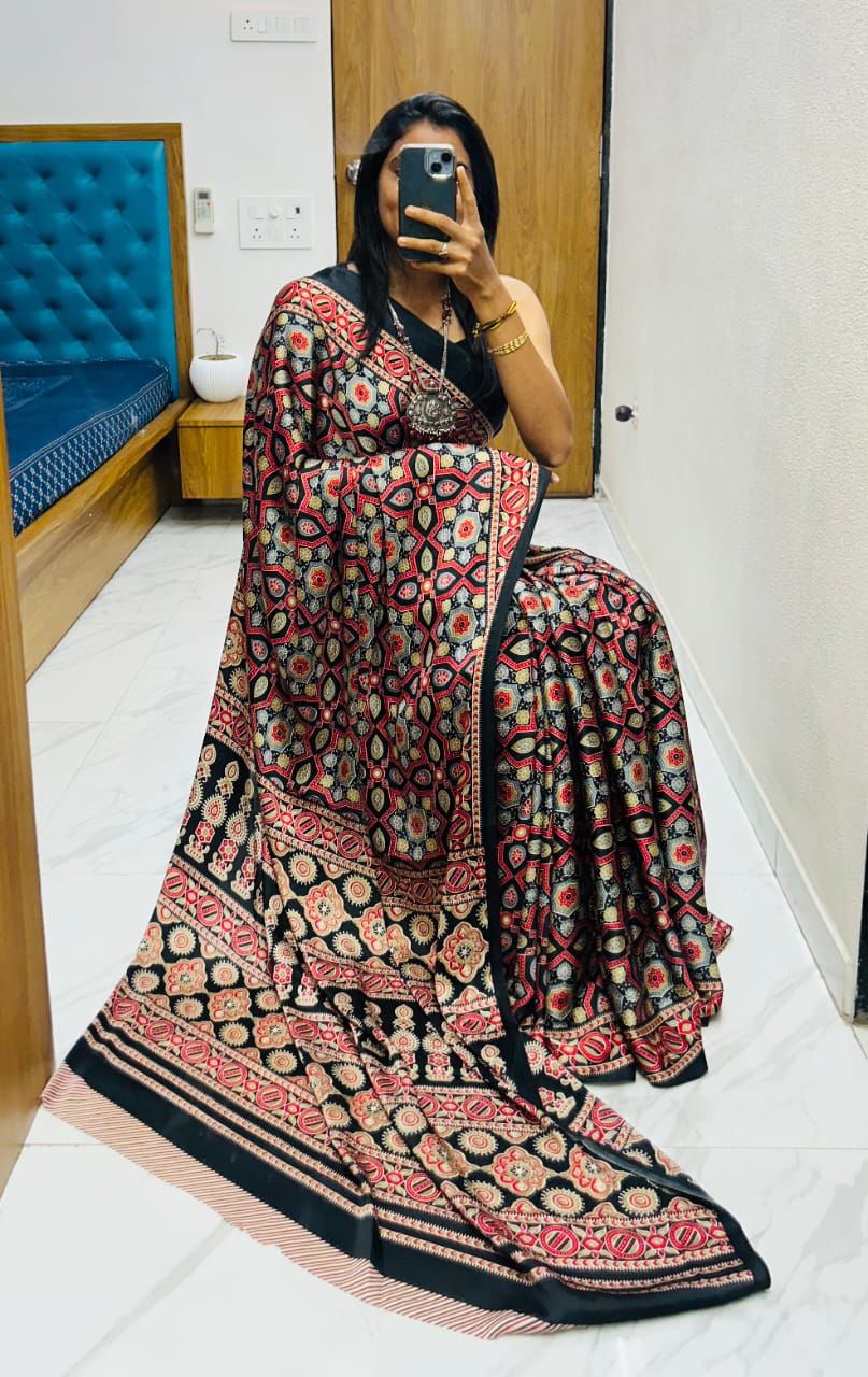 Lagdi Pure Gajji Soft Silk Saree