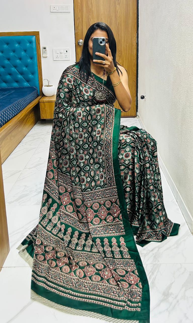 Lagdi Pure Gajji Soft Silk Saree