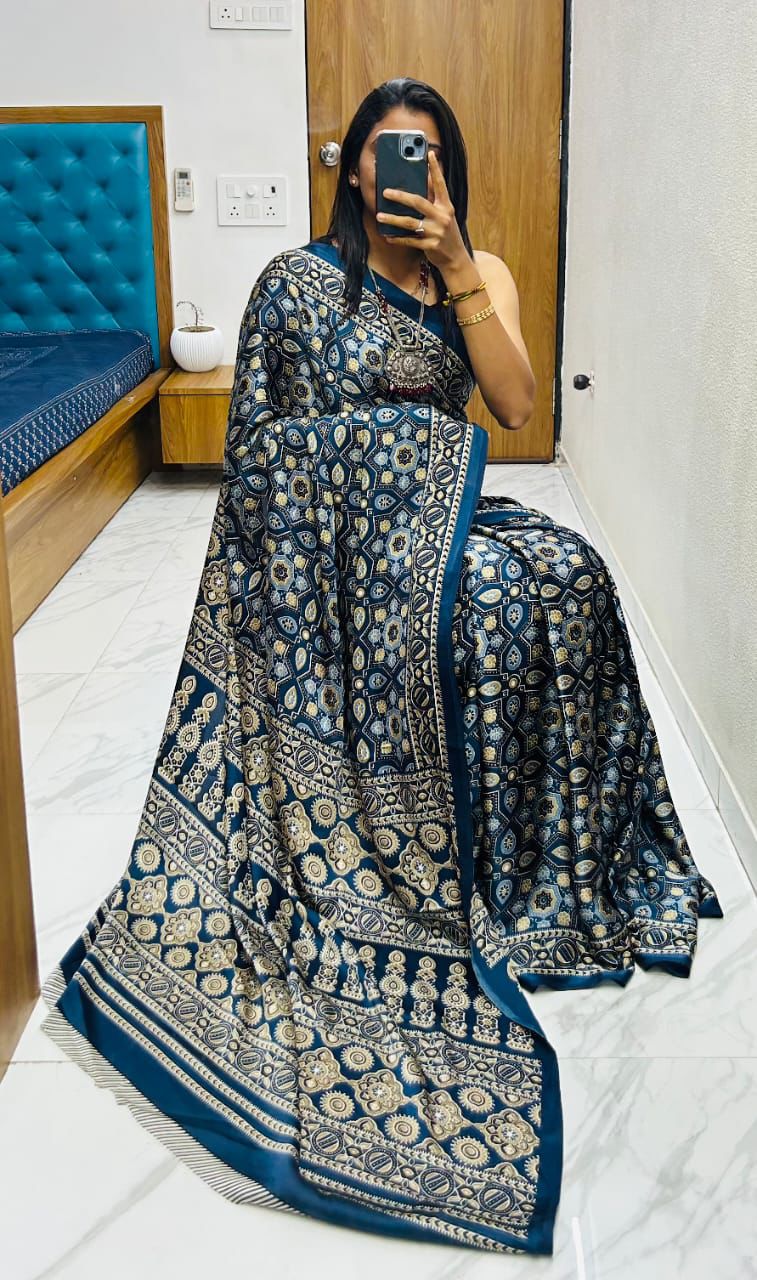 Lagdi Pure Gajji Soft Silk Saree