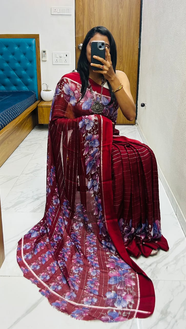 Zari Leriya Saree
