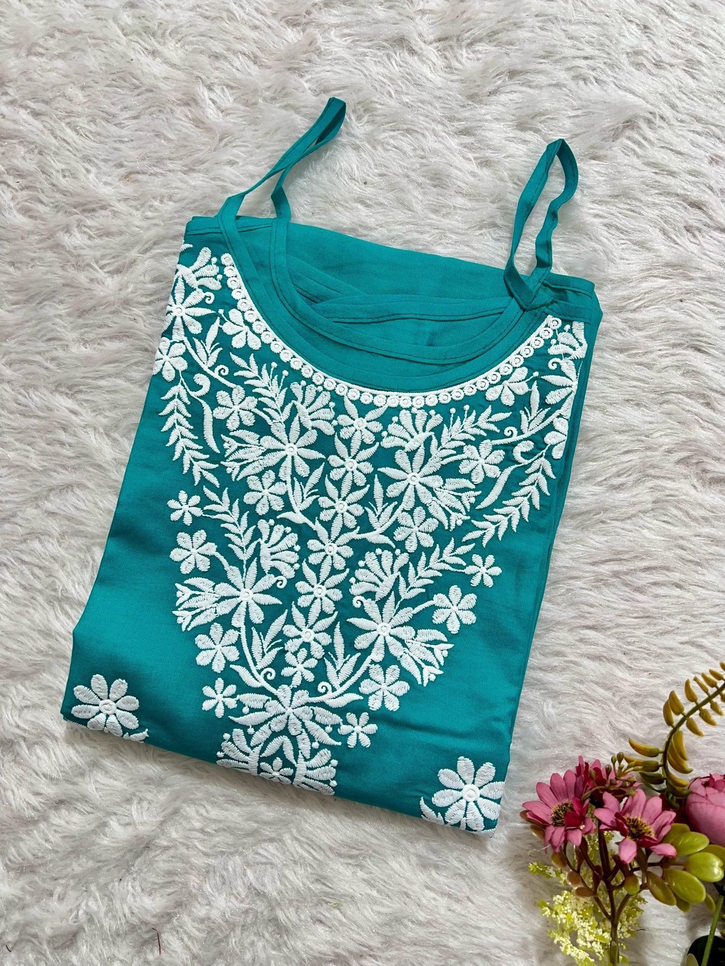 HEAVY EMBROIDERY WORK KURTI
