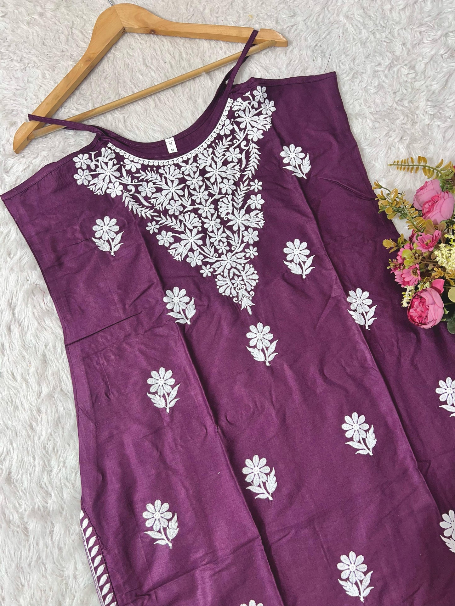 HEAVY EMBROIDERY WORK KURTI
