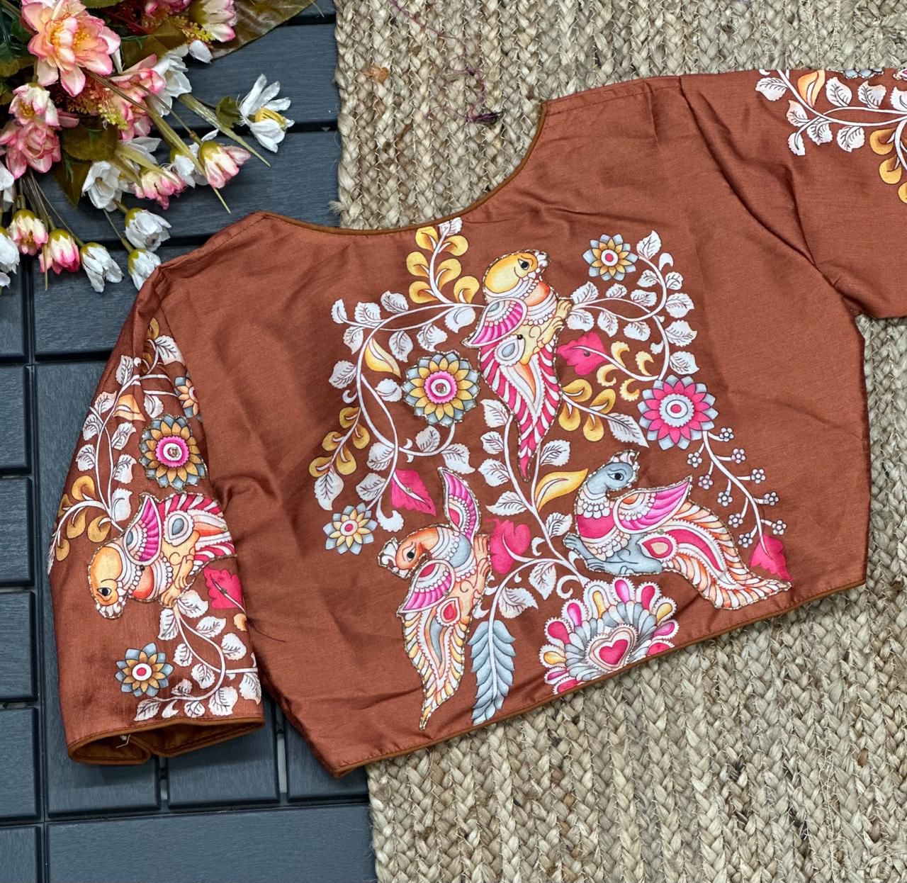 Pure Silk Handwork Blouse