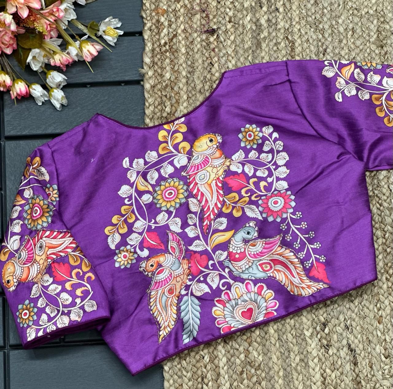 Pure Silk Handwork Blouse