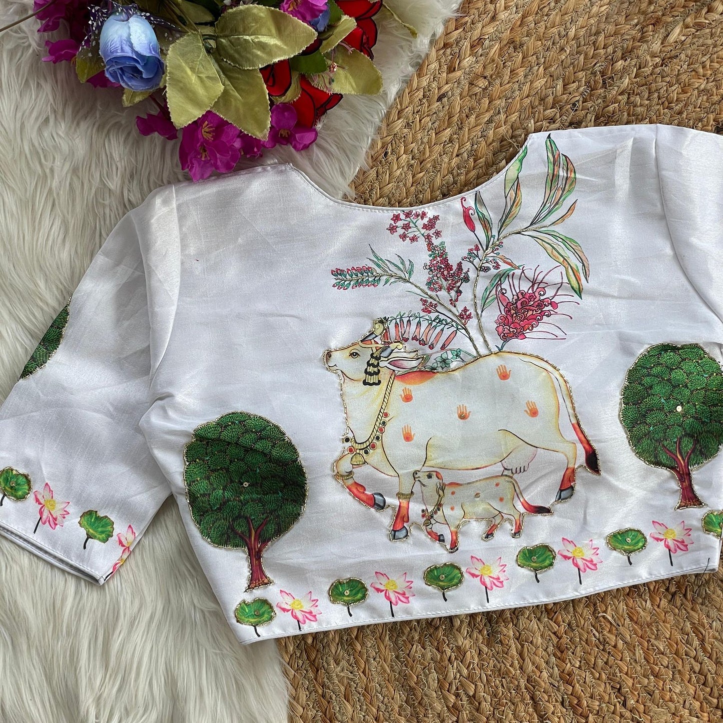 Pure Silk Handwork Blouse