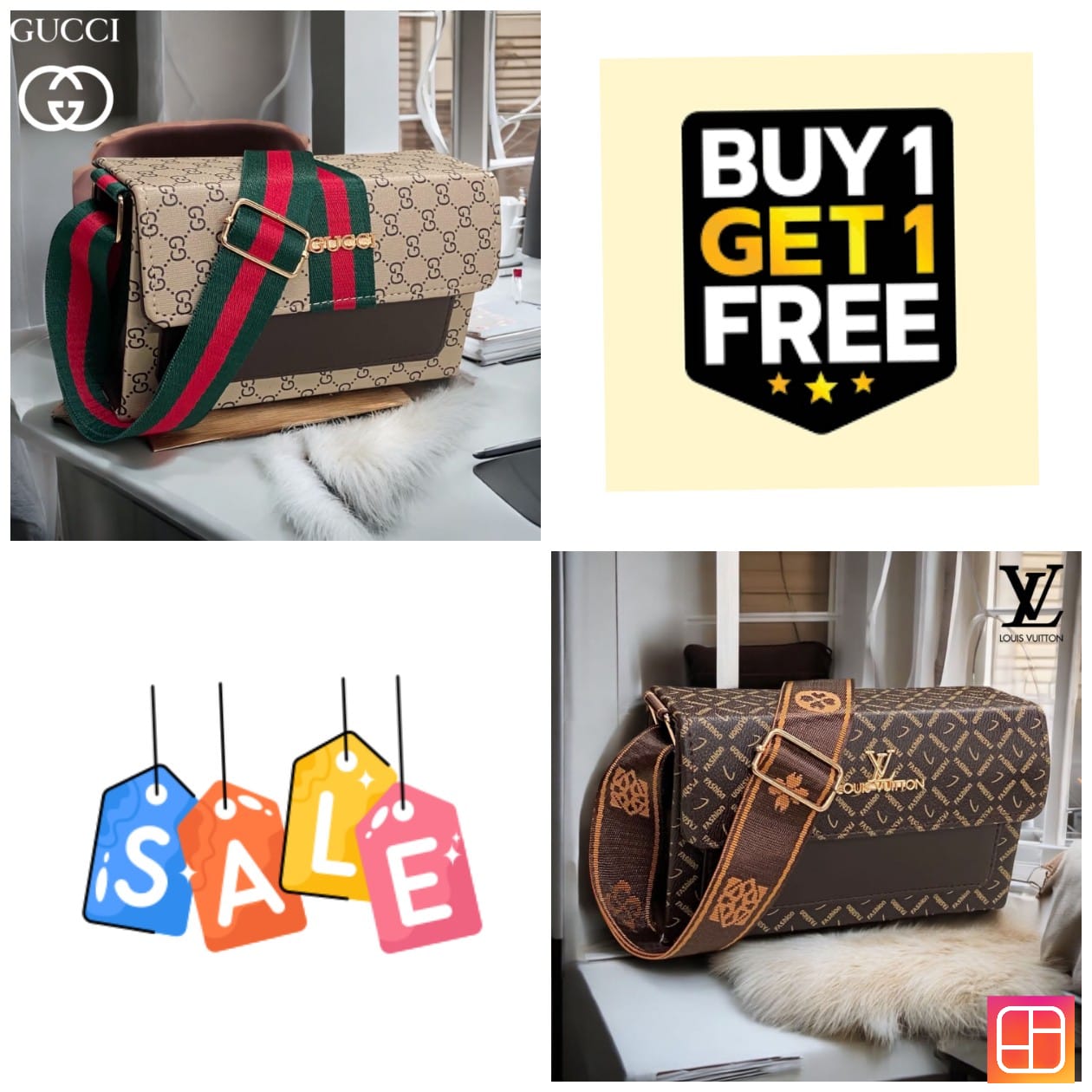 GUCCI AND LOUIS VUITTON