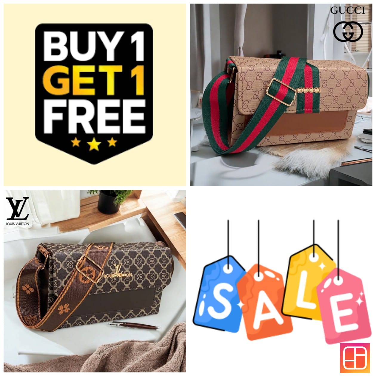 GUCCI AND LOUIS VUITTON