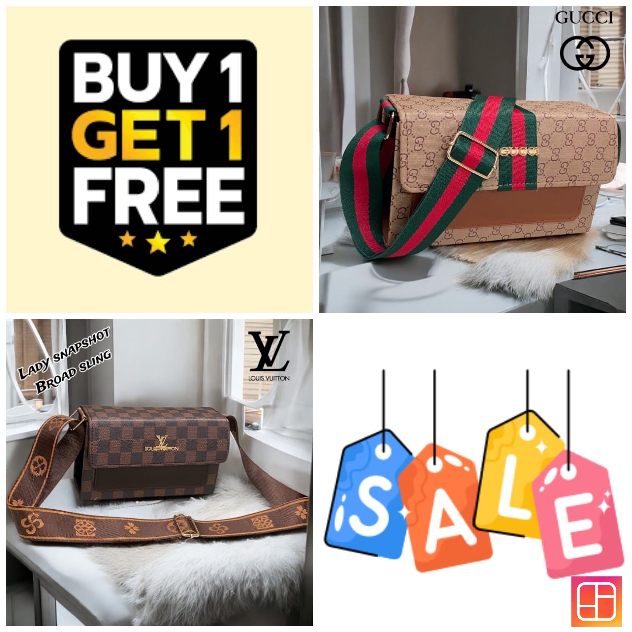 GUCCI AND LOUIS VUITTON