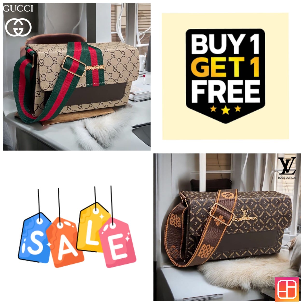 GUCCI AND LOUIS VUITTON