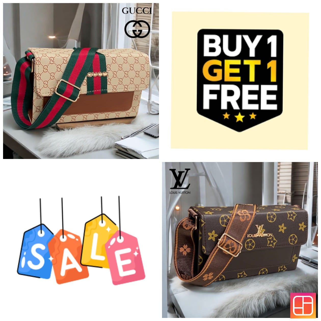 GUCCI AND LOUIS VUITTON