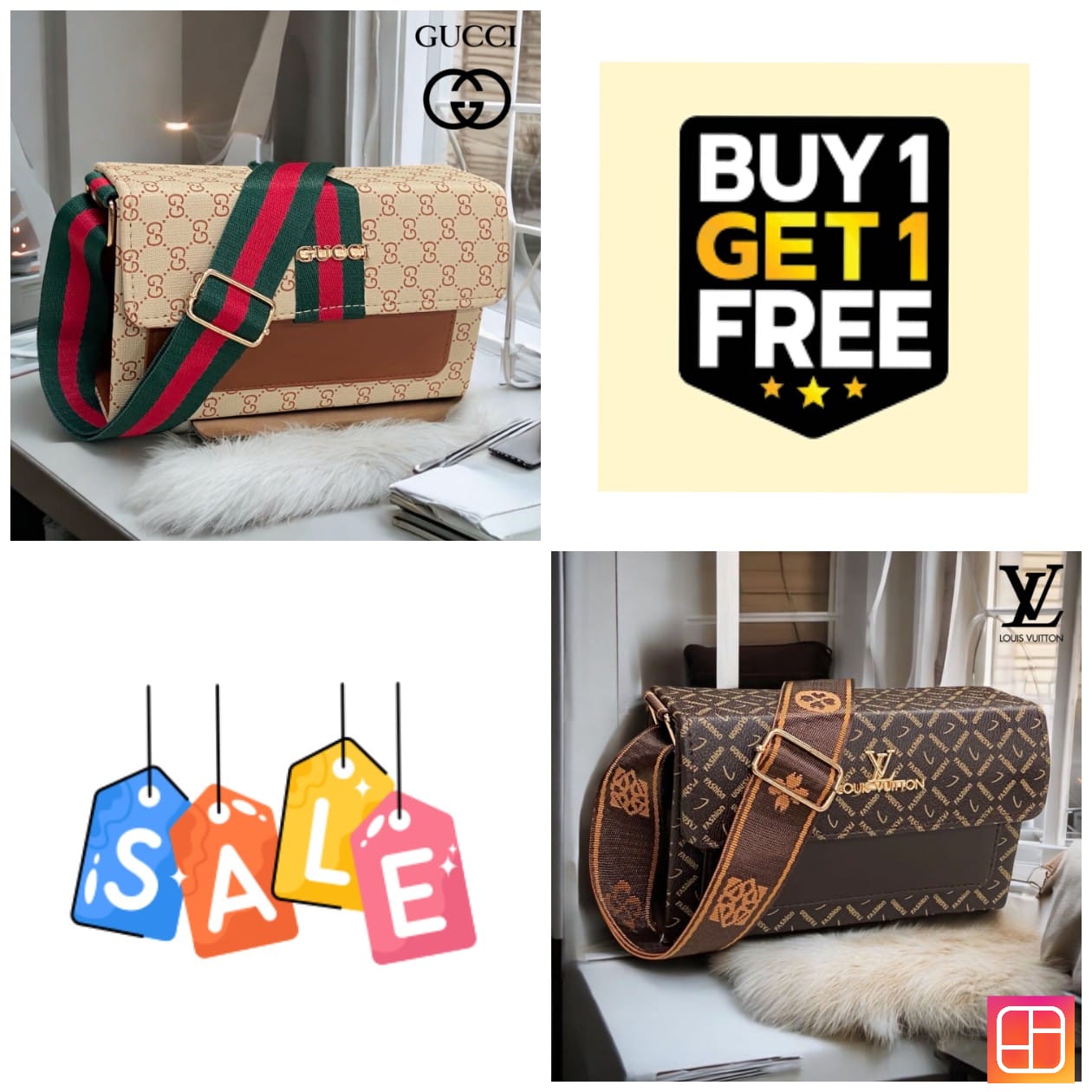 GUCCI AND LOUIS VUITTON