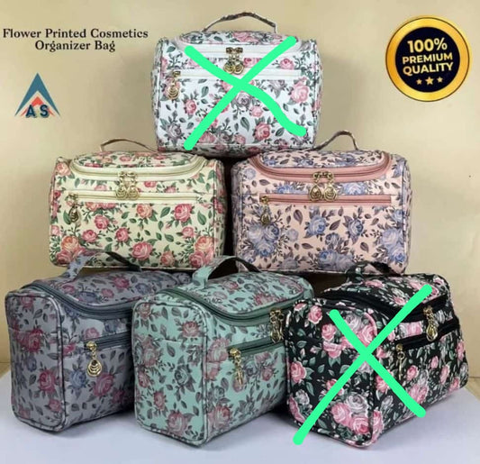 Flower Printed Cosmetics Makeup Kit