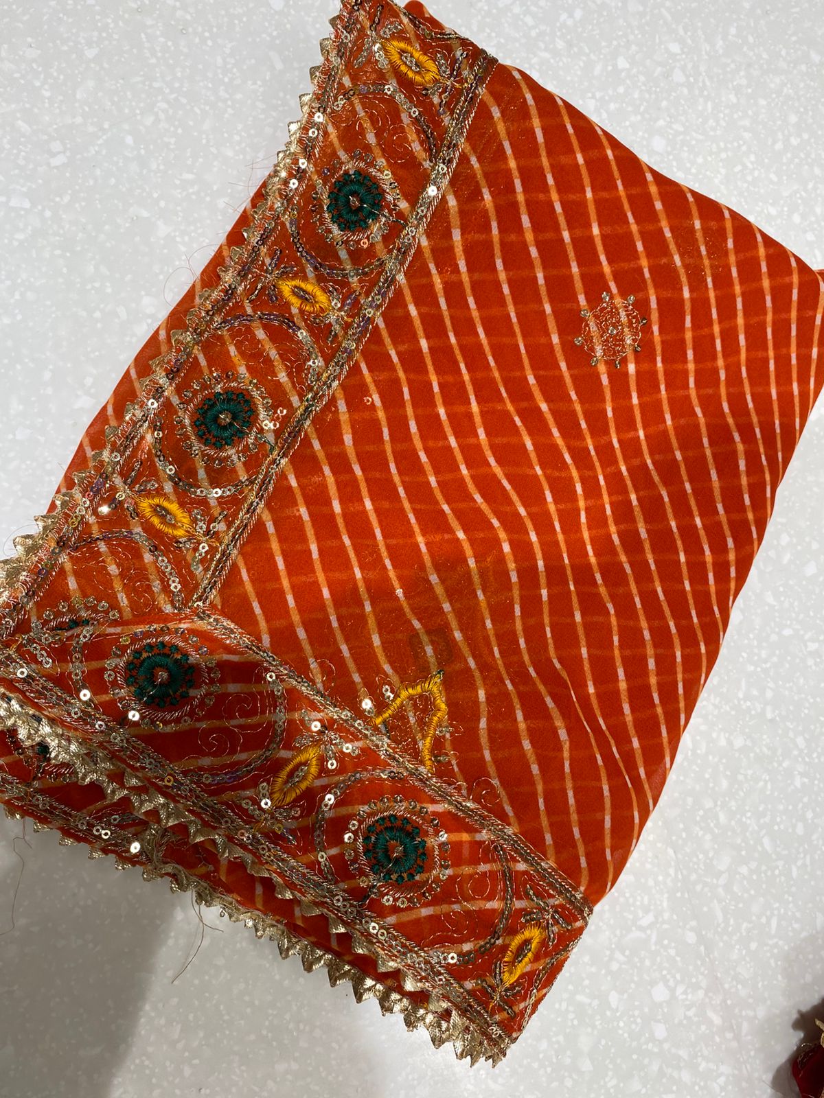 Pure Georgette Vintage Work Dupatta