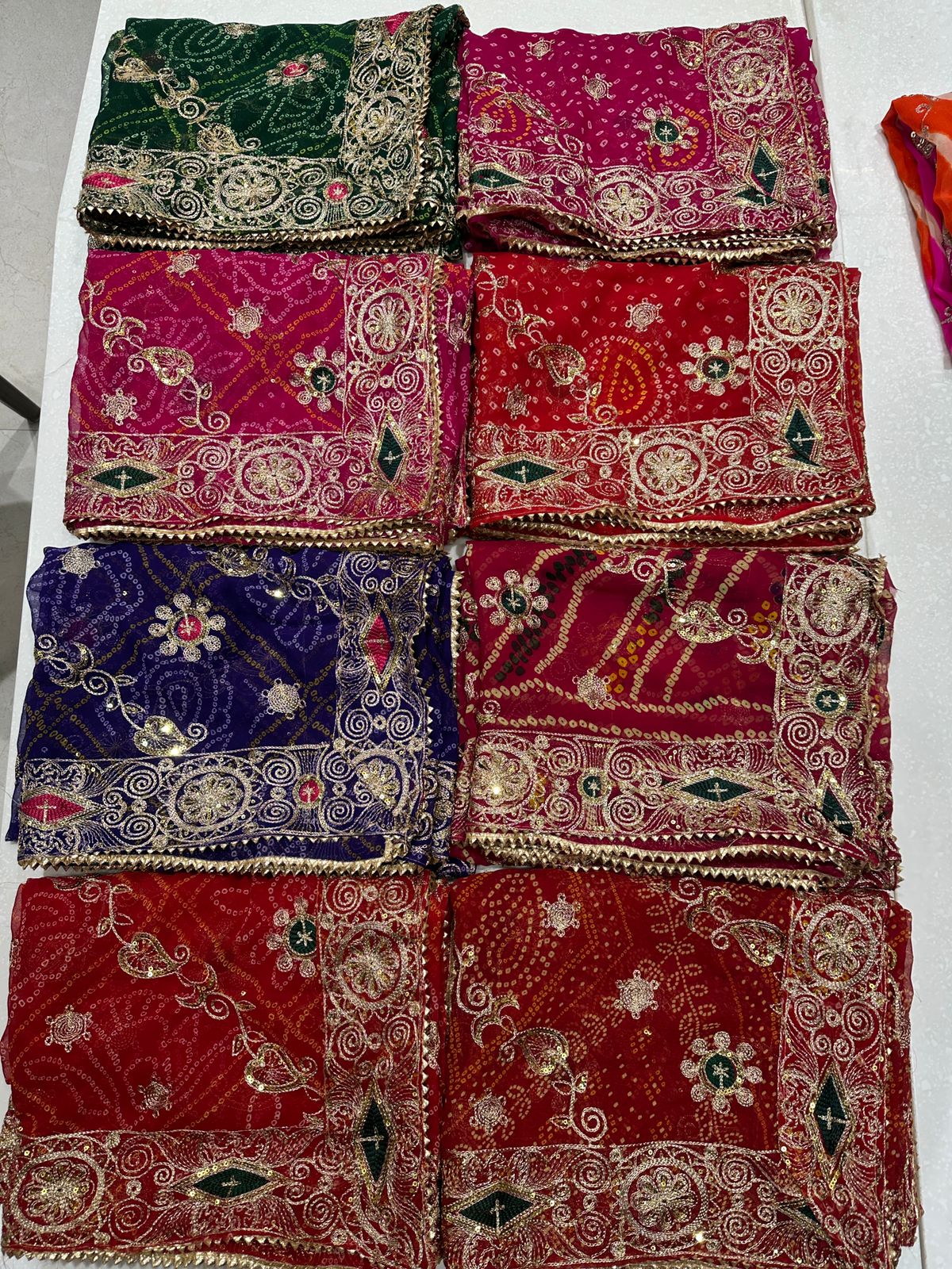 Pure Georgette Vintage Work Dupatta