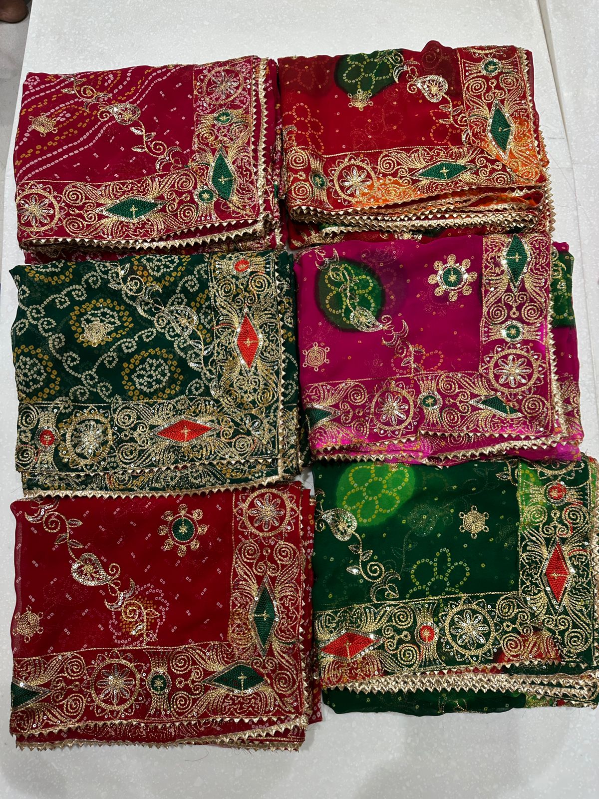 Pure Georgette Vintage Work Dupatta