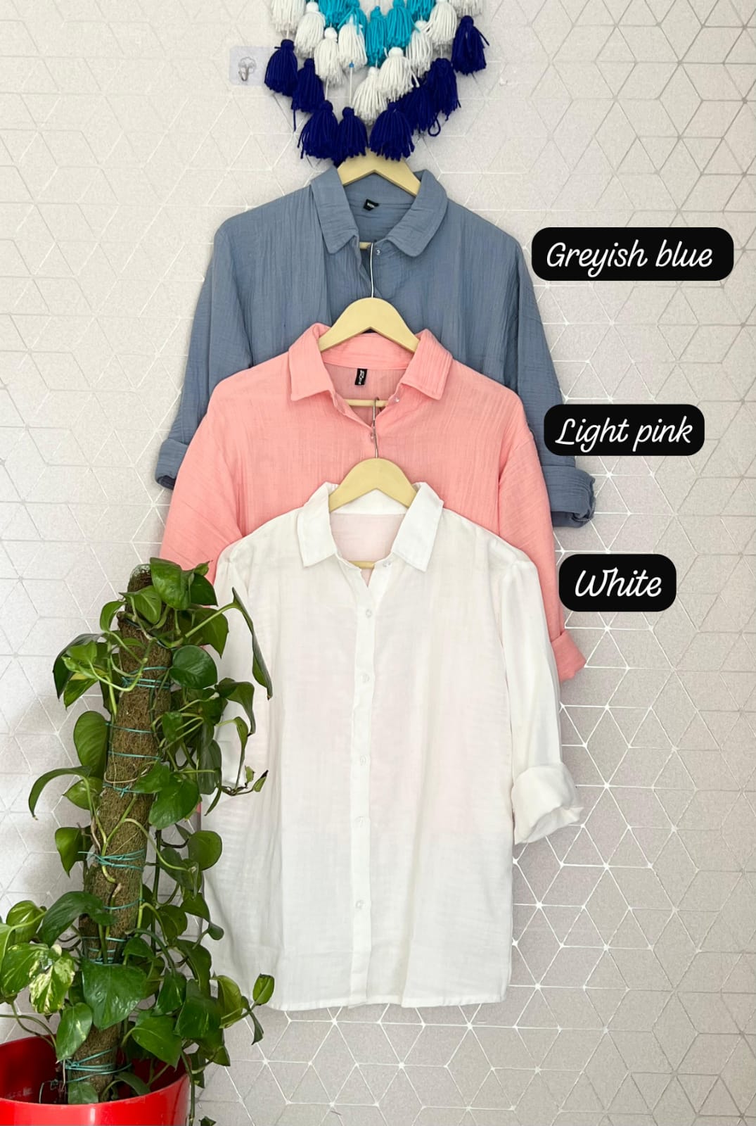 MULMUL BAGGY SHIRT