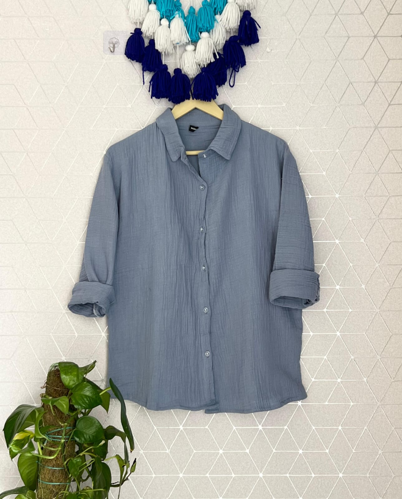 MULMUL BAGGY SHIRT