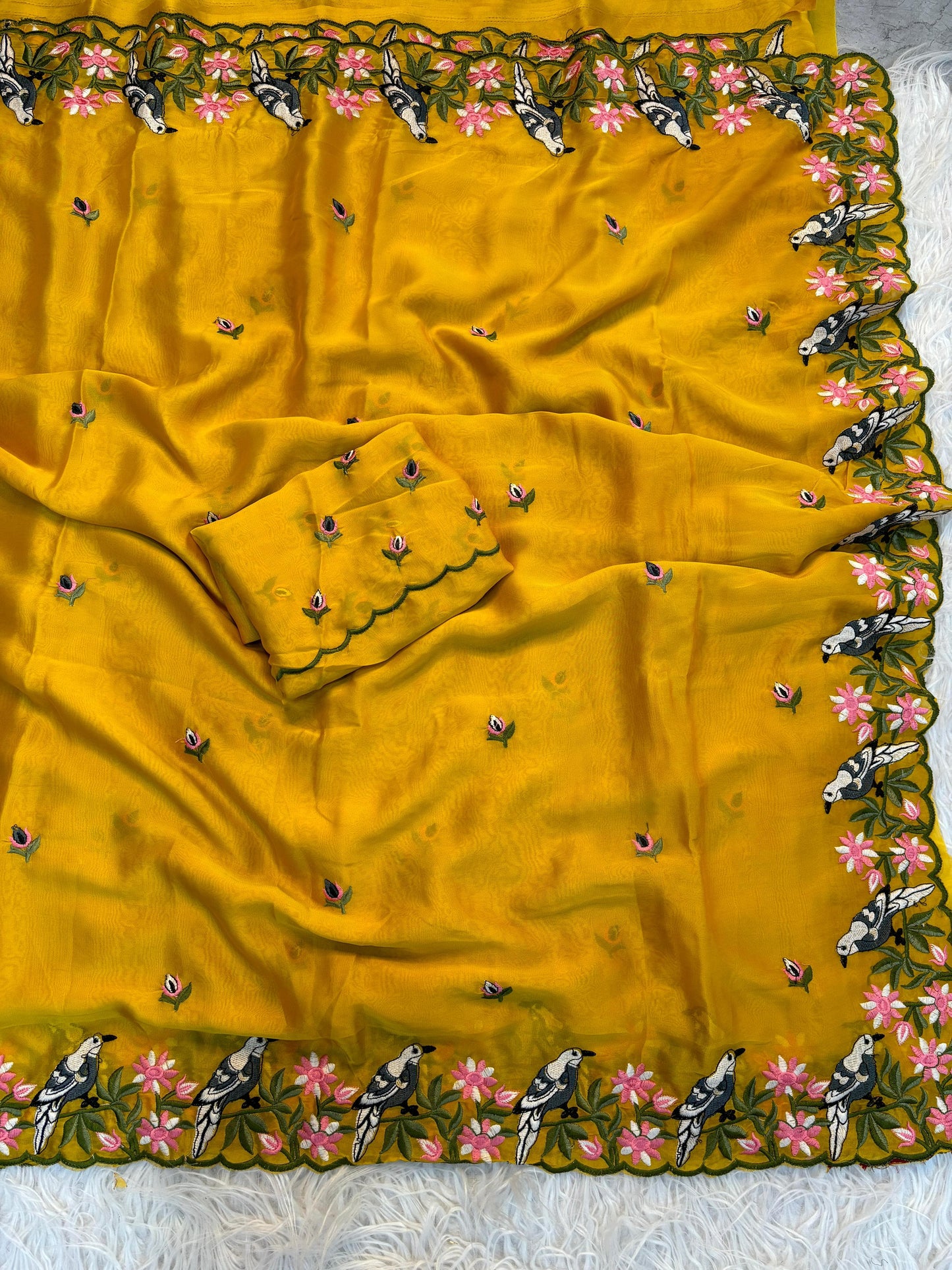 Rangoli saree