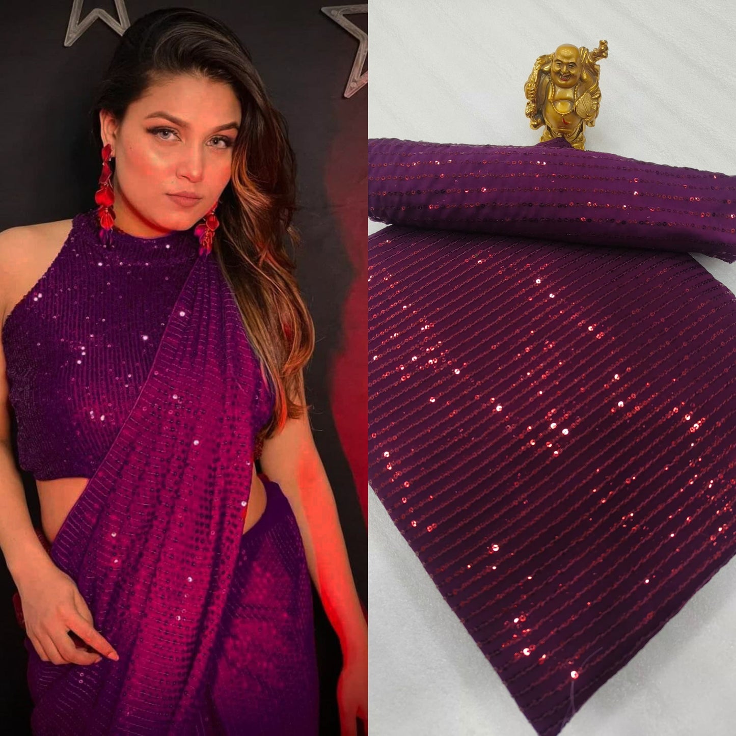 Sequin Saree