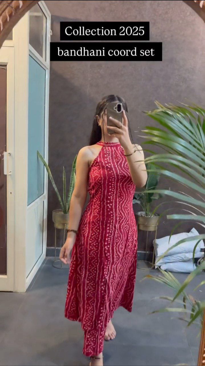 Bandhni Gown