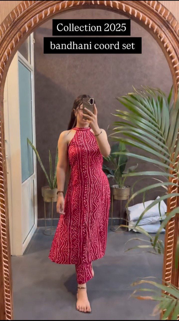Bandhni Gown