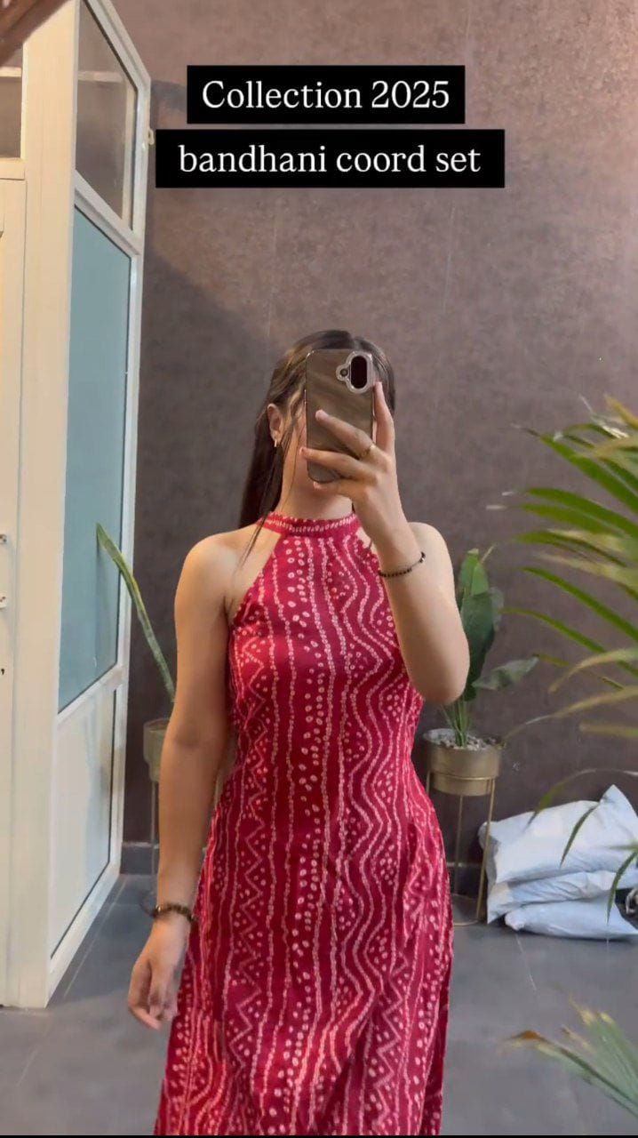 Bandhni Gown