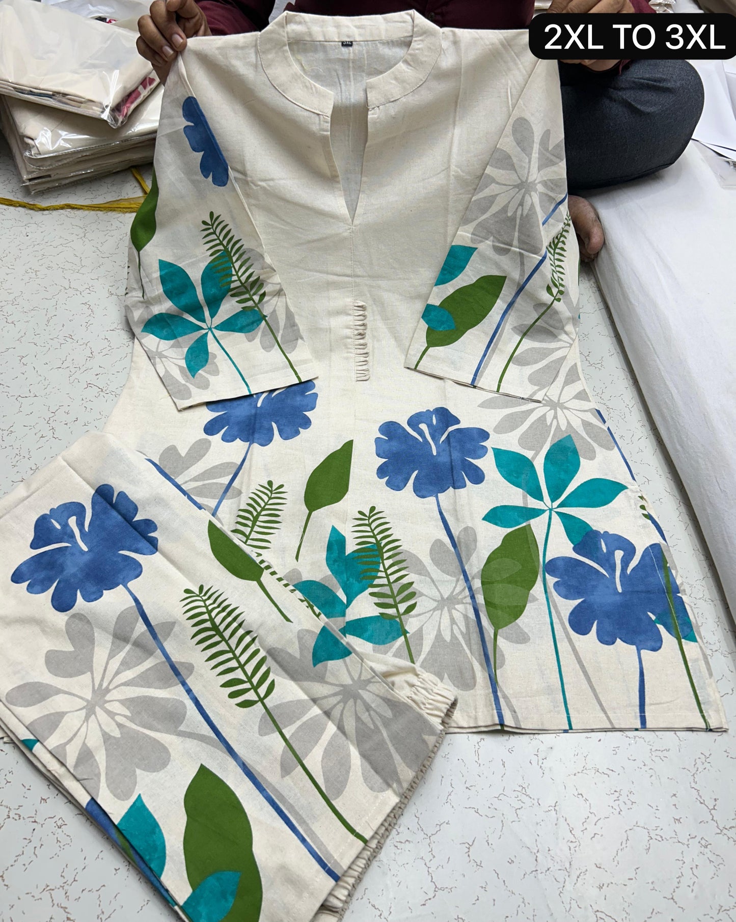 KHADI COTTON CO-ORD SET