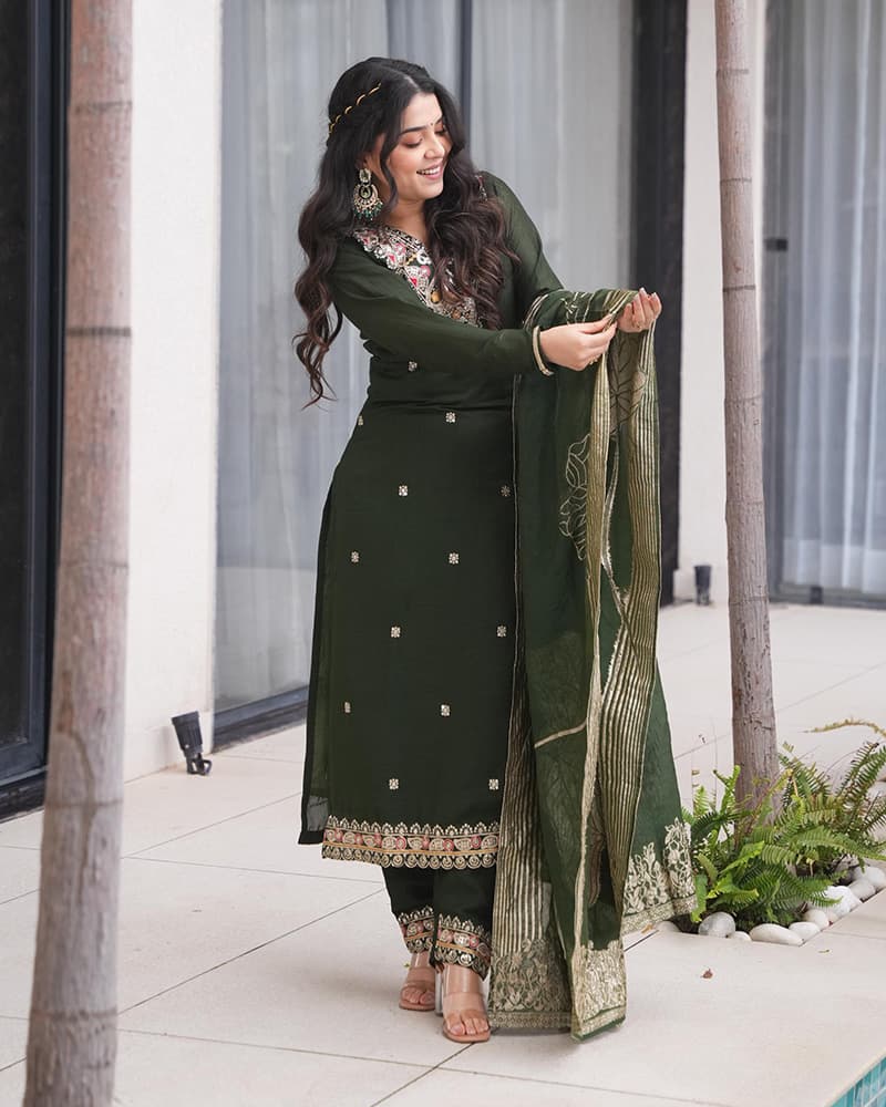 Three Piece Anarkali Suit