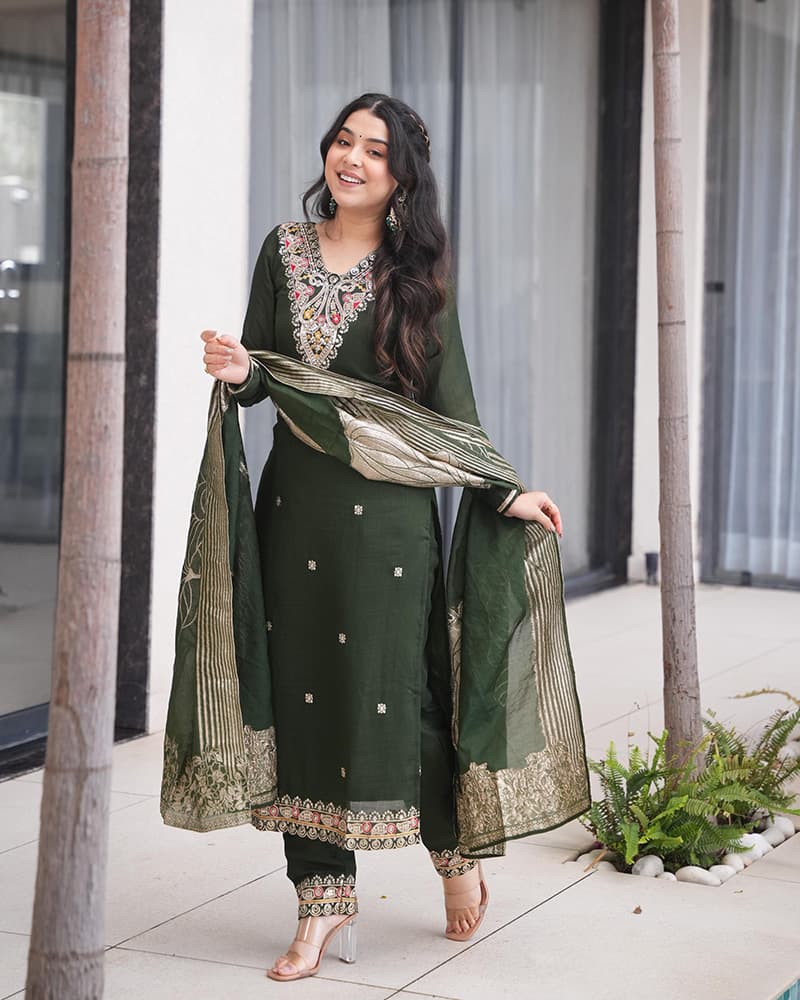 Three Piece Anarkali Suit