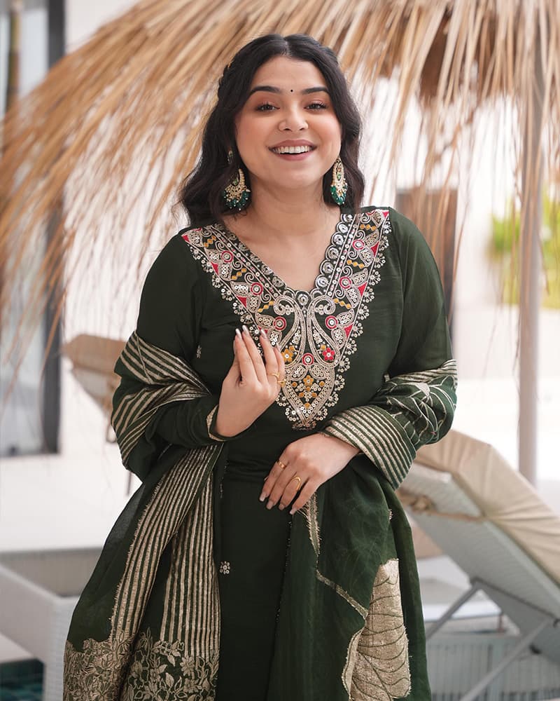 Three Piece Anarkali Suit